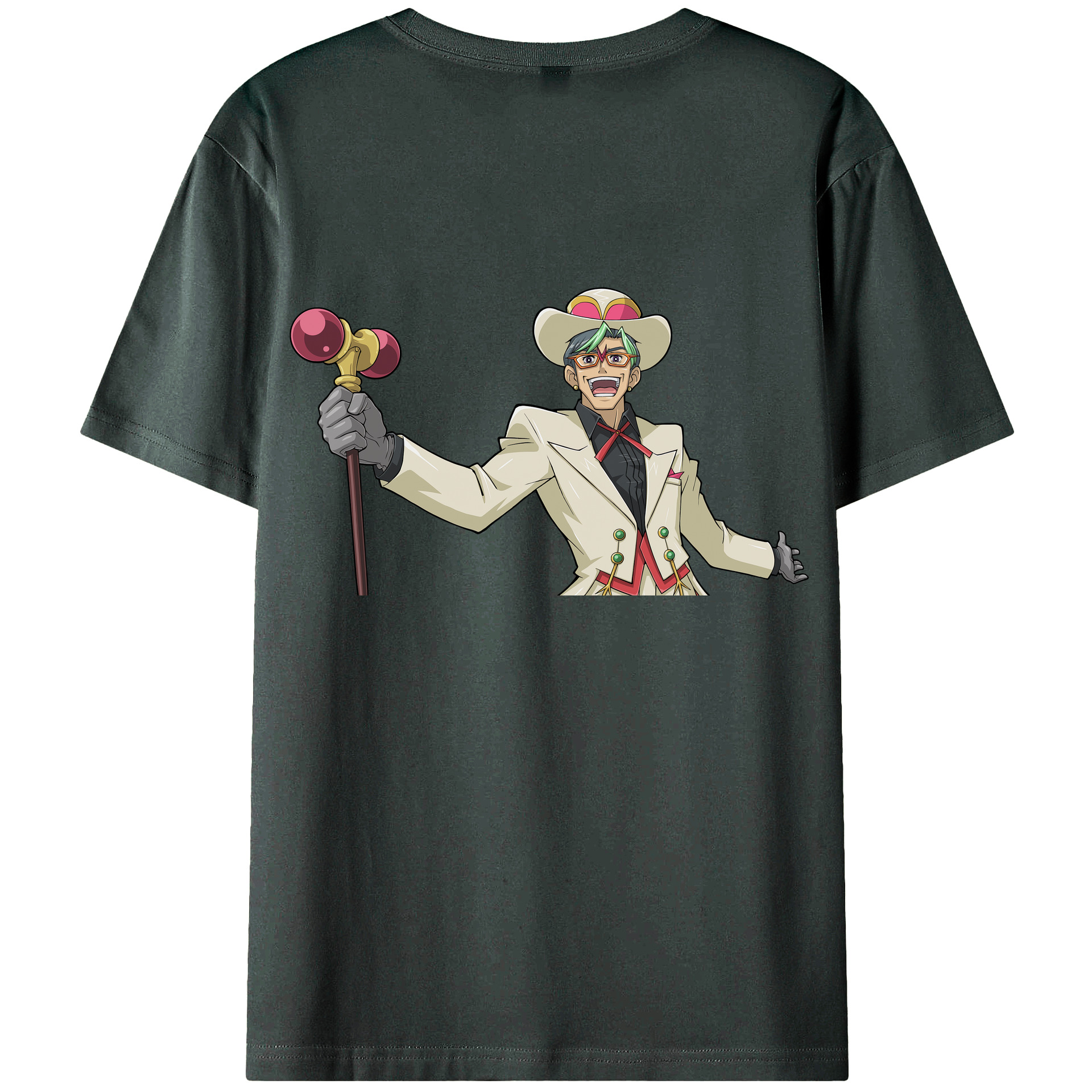 （画像用） 遊☆戯☆王 Yu-Gi-Oh! 綿100％ メンズ半袖Tシャツ（バックプリント） 通気性